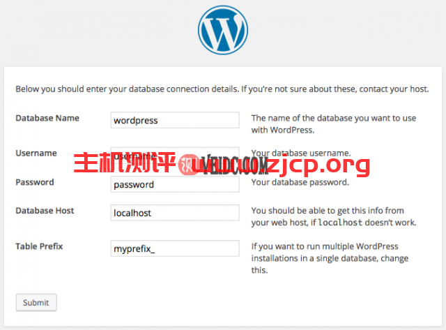 wp-config.php文件中的数据