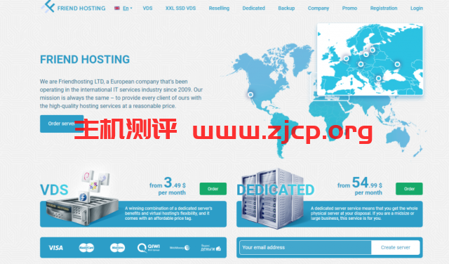 friendhosting：新增中文界面，美国等8机房-不限流量VPS，一律5折